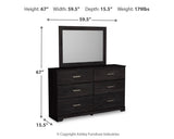 Belachime Dresser with Mirrors