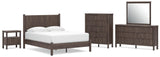 Pamytta Panel Platform Bed Bedroom Set