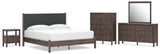 Pamytta Upholstered Panel Platform Bed Bedroom Set