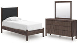 Pamytta Upholstered Panel Platform Bed Bedroom Set
