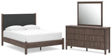 Pamytta Upholstered Panel Platform Bed Bedroom Set