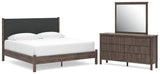 Pamytta Upholstered Panel Platform Bed Bedroom Set