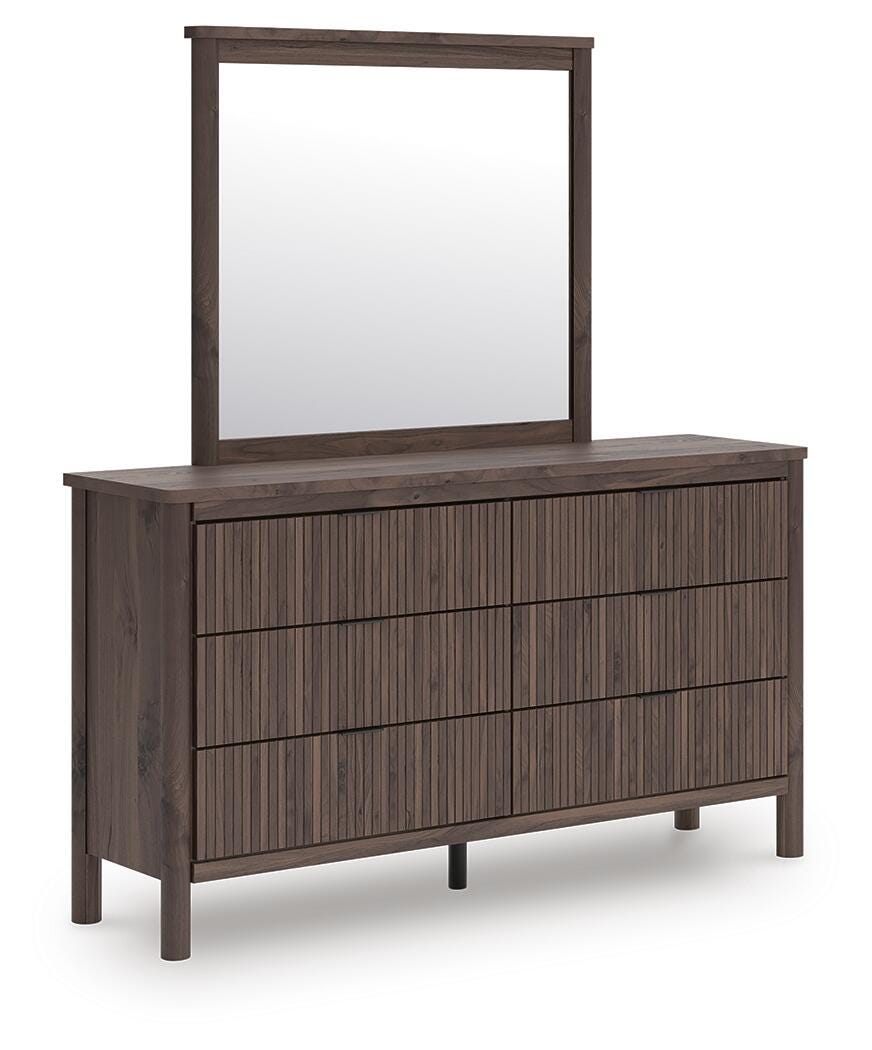 Pamytta Upholstered Panel Platform Bed Bedroom Set