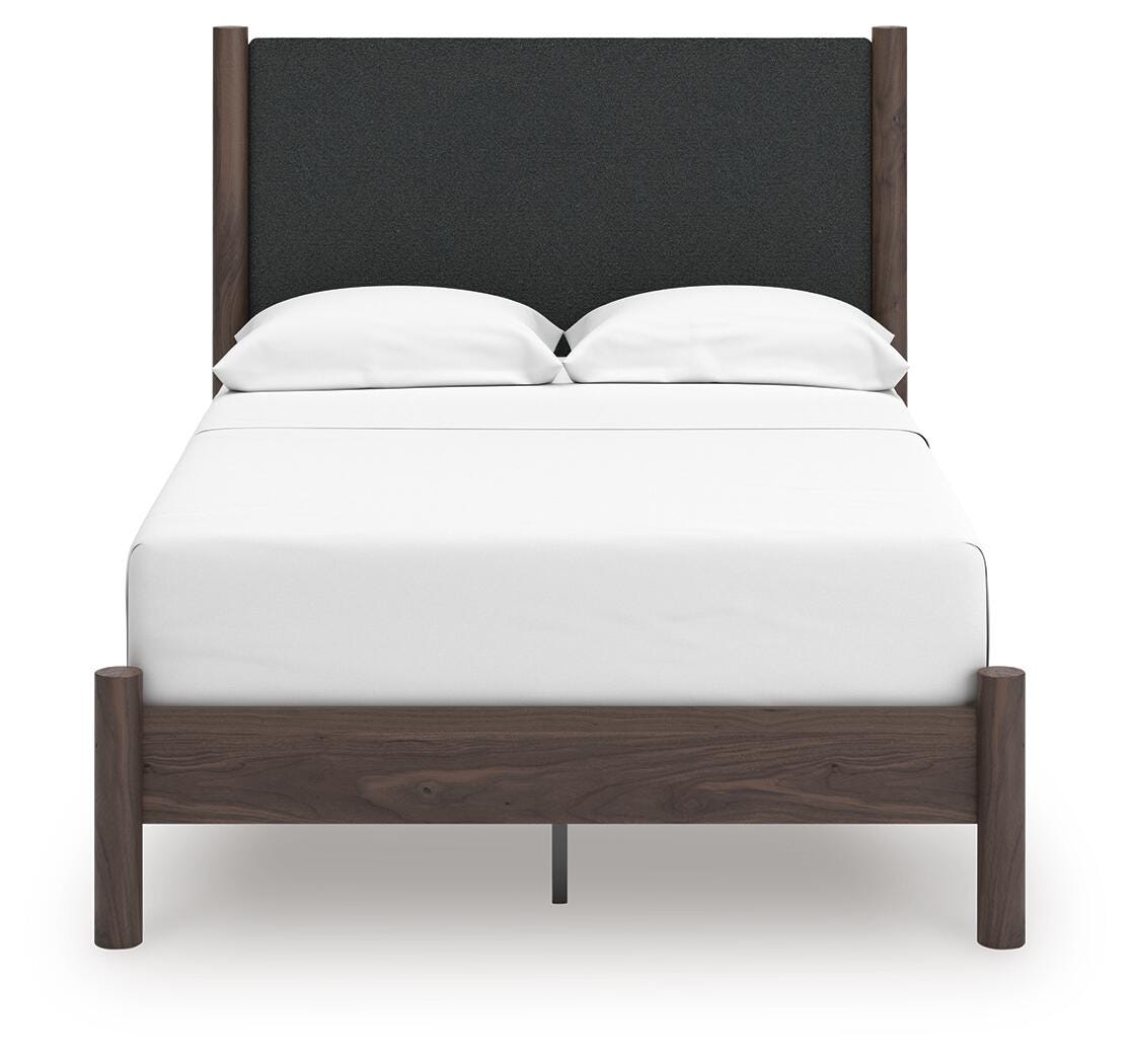 Pamytta Upholstered Panel Platform Bed Bedroom Set