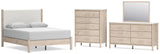 Cadmori Upholstered Panel Bed Bedroom Set