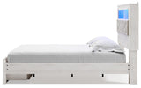 Altyra Upholstered Bookcase Bed with Storage