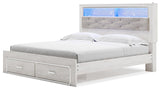 Altyra Upholstered Bookcase Bed with Storage