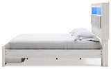 Altyra Upholstered Bookcase Bed with Storage
