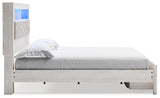 Altyra Upholstered Bookcase Bed with Storage
