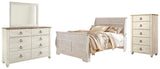 Willowton Sleigh Bed Bedroom Set