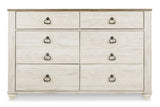 Willowton Six Drawer Dresser