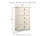 Willowton Panel Bed Bedroom Set