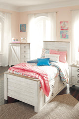 Willowton Panel Bed with 2 Storage Drawers