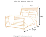 Willowton Sleigh Bed