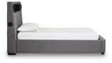 Cayberry Upholstered Bed with Wireless Audio