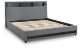 Cayberry Upholstered Bed with Wireless Audio