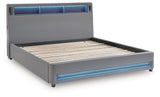 Cayberry Upholstered Bed with Wireless Audio