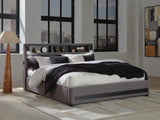 Cayberry Upholstered Bed with Wireless Audio