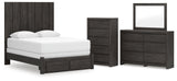 Fraluna Panel Storage Bed Bedroom Set