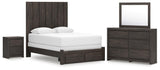 Fraluna Panel Storage Bed Bedroom Set