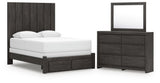 Fraluna Panel Storage Bed Bedroom Set