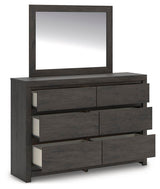 Fraluna Dresser with Mirrors