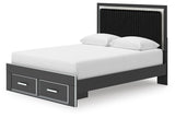 Birmonton Upholstered Panel Storage Bed