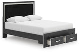 Birmonton Upholstered Panel Storage Bed