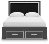 Birmonton Upholstered Panel Storage Bed