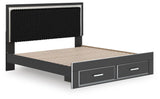 Birmonton Upholstered Panel Storage Bed