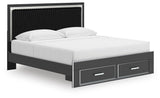 Birmonton Upholstered Panel Storage Bed