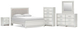 Zuraleus Upholstered Panel Bed Bedroom Set