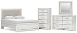Zuraleus Upholstered Panel Bed Bedroom Set