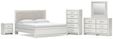 Zuraleus Upholstered Panel Platform Bed Bedroom Set