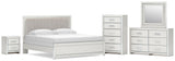 Zuraleus Upholstered Panel Bed Bedroom Set