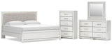 Zuraleus Upholstered Panel Bed Bedroom Set