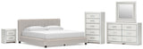 Zuraleus Upholstered Bed Bedroom Set