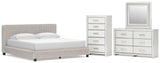 Zuraleus Upholstered Bed Bedroom Set