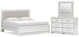 Zuraleus Upholstered Panel Bed Bedroom Set