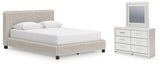 Zuraleus Upholstered Bed Bedroom Set