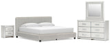 Zuraleus Upholstered Bed Bedroom Set
