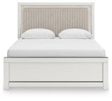 Zuraleus Upholstered Panel Platform Bed Bedroom Set