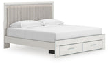 Birmonton Upholstered Panel Platform Storage Bed