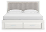 Birmonton Upholstered Panel Platform Storage Bed