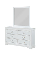 Louis Philip Dresser Mirror White