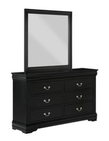 Louis Philip Dresser Mirror Black