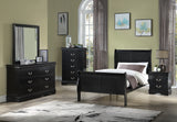 Louis Philip Bed Black