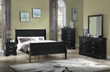 Louis Philip Dresser Mirror Black