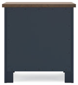 Landocken Two Drawer Night Stand