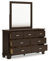 Covetown Dresser with Mirrors